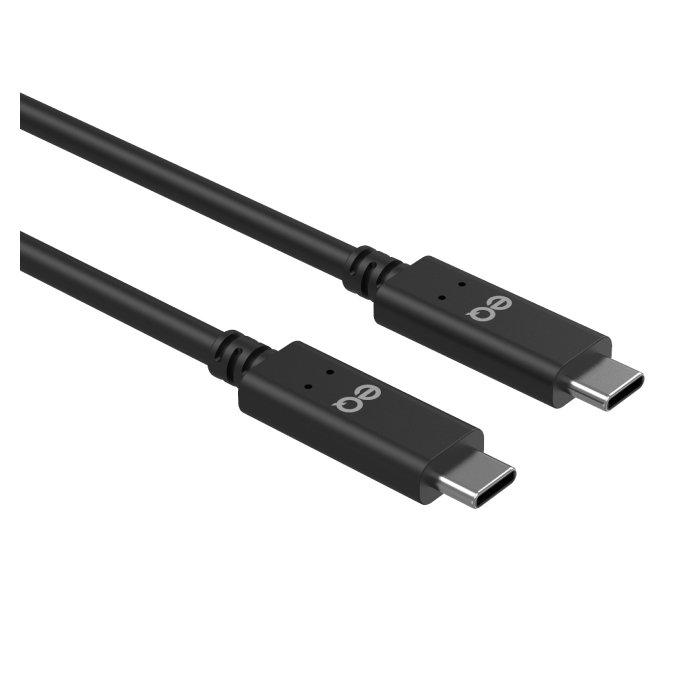 كابل 1 متر الجيل 1 نوع -سي إلى سي من اي كيو - أسود