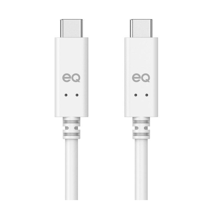Buy Eq gen 1 type-c to c 1m cable - white in Kuwait