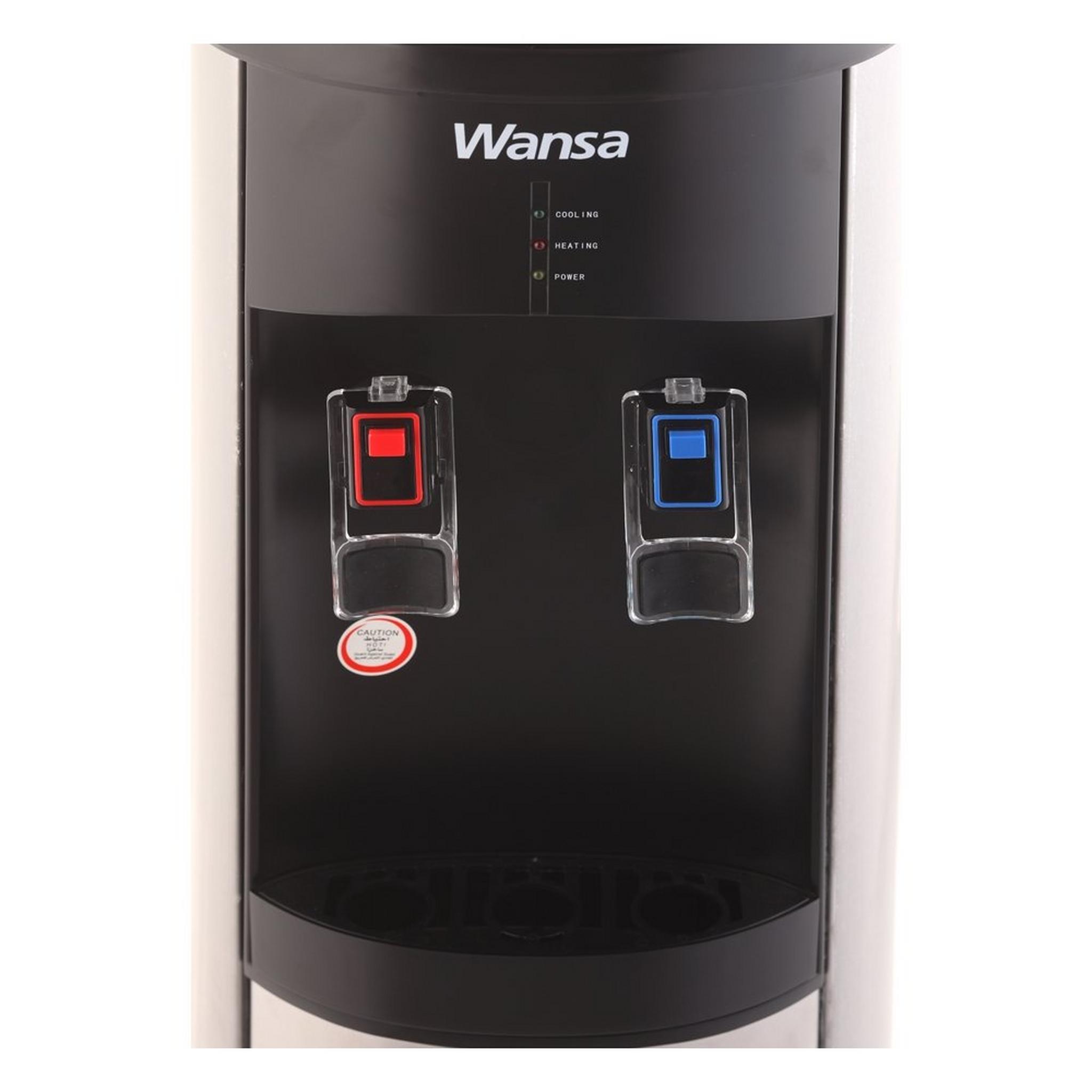 Wansa Water Dispenser (WWD2FSSBC1) - Black/Silver