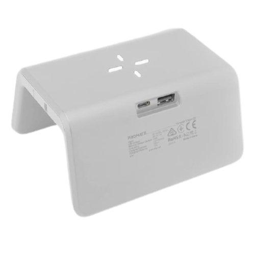 Promate Timebridge-Qi 10W Alarm Clock W/Light - White