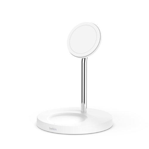 Belkin MagSafe 15W 2 in 1 Wireless Charger Stand – White