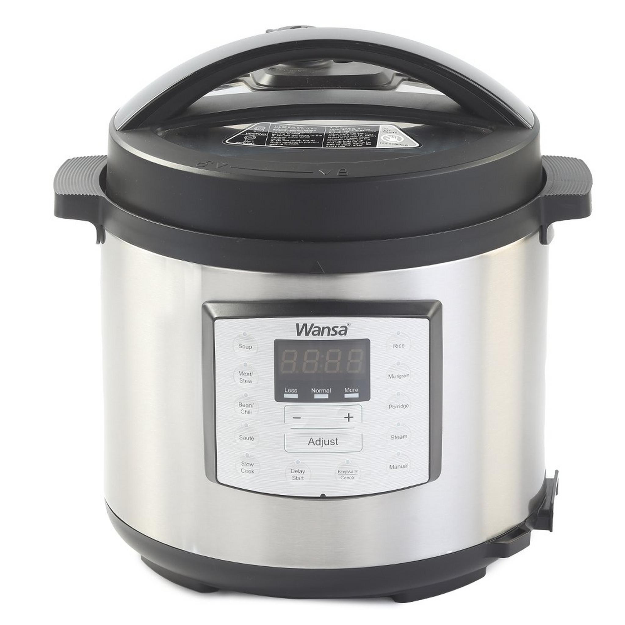 Wansa Pressure Cooker, 1000W, 6L, MY-CS6005WPB - Sivler