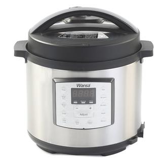 Buy Wansa pressure cooker, 1000w, 6l, my-cs6005wpb - sivler in Kuwait