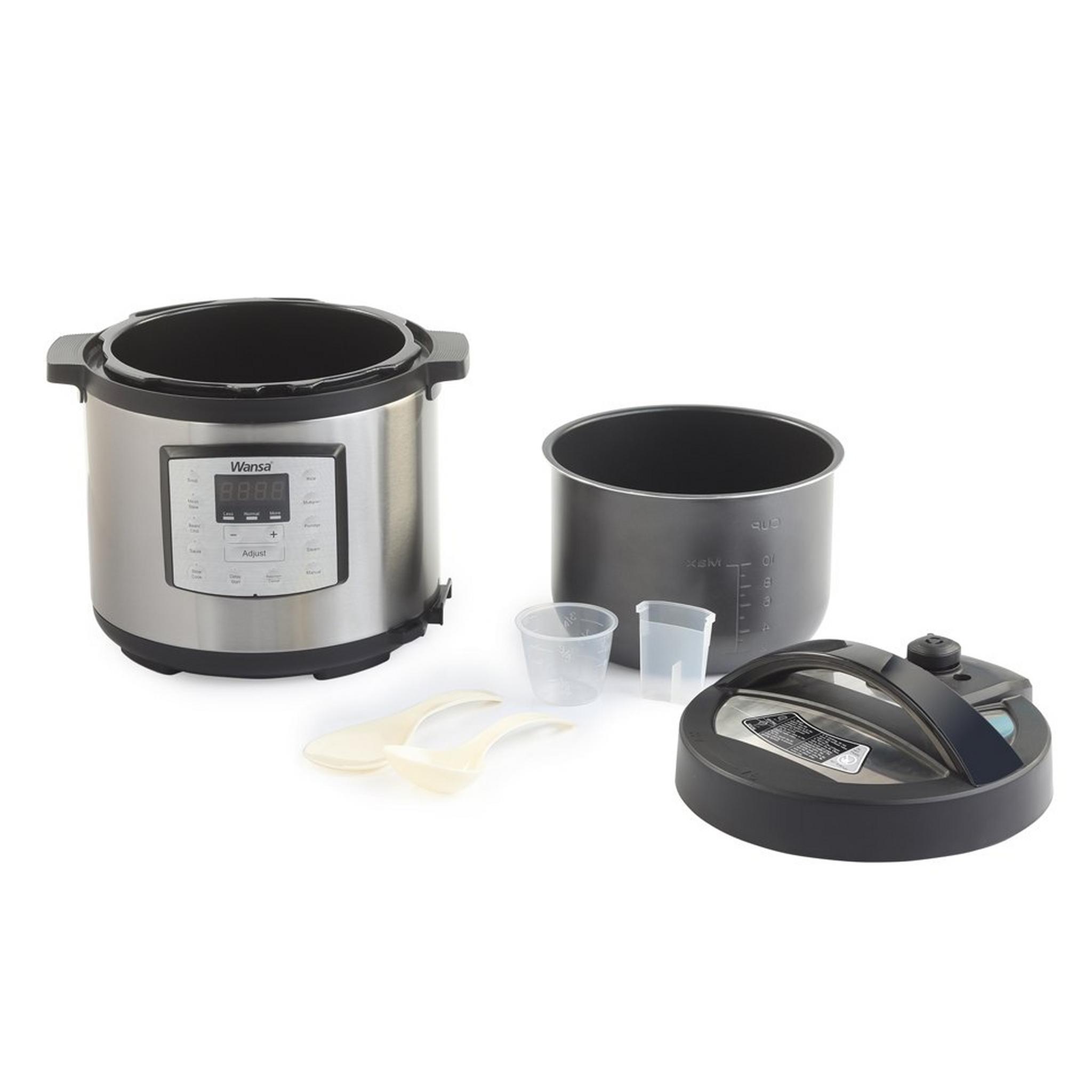 Wansa Pressure Cooker, 1000W, 6L, MY-CS6005WPB - Sivler