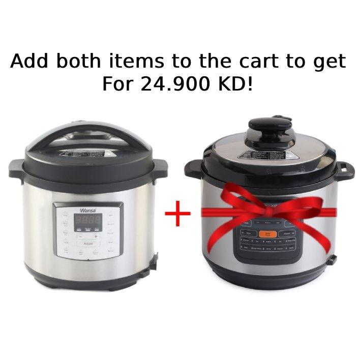 Wansa 1000W 6L Pressure Cooker Xcite Kuwait