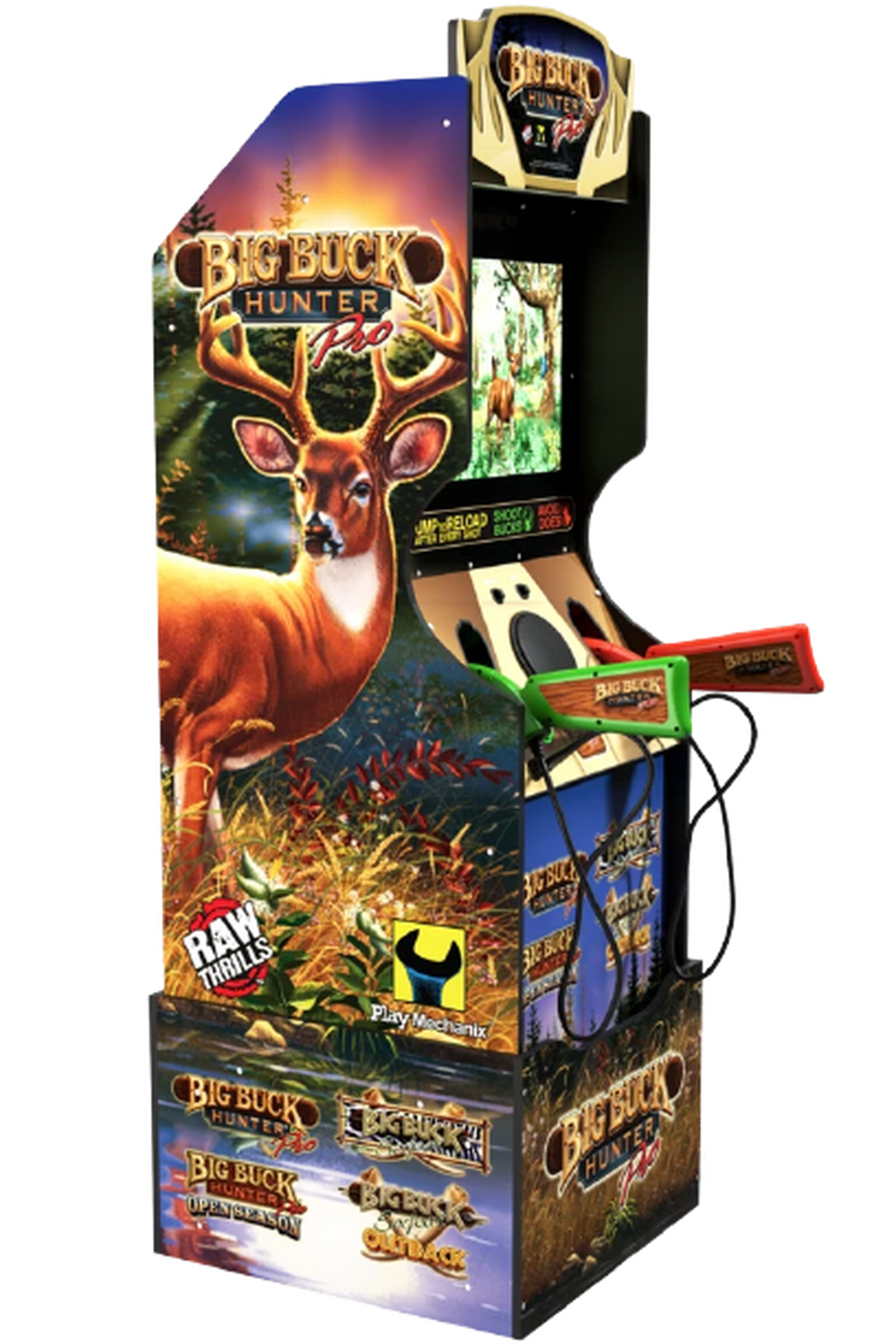 Arcade1Up Big Buck Hunter Pro Arcade Cabinet with Riser