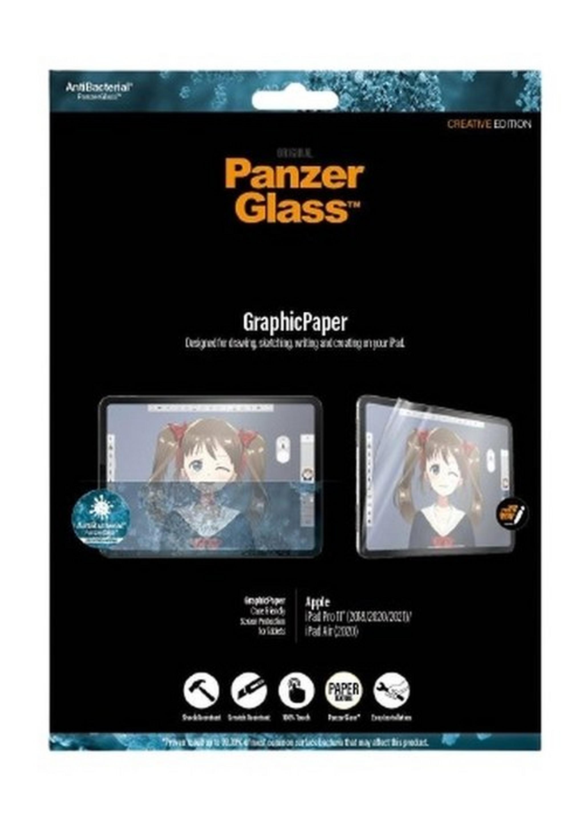 PanzerGlass Screen Protector GraphicPaper Apple iPad Pro 11" & iPad Air (2020) Paper Feel - Clear