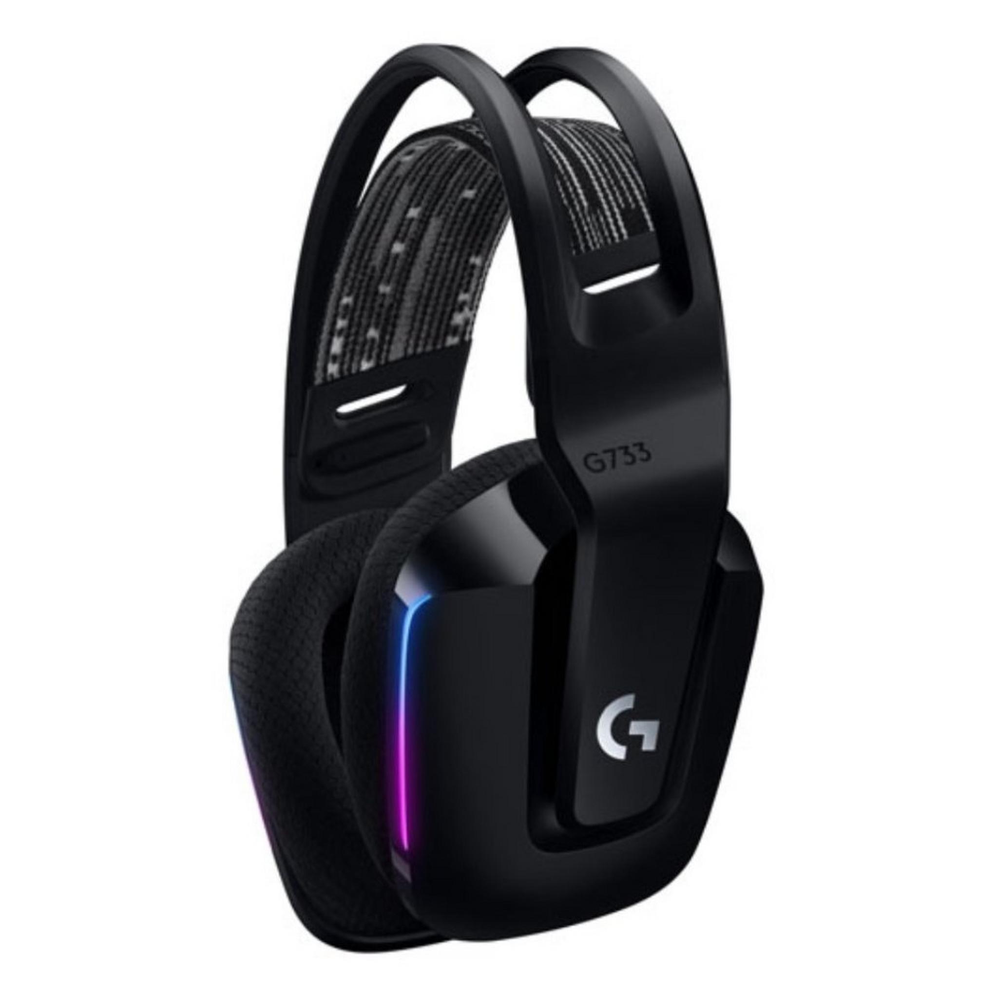 سماعة رأس الألعاب اللاسلكية لوجيتك G733 لايتسبيد RGB - أسود