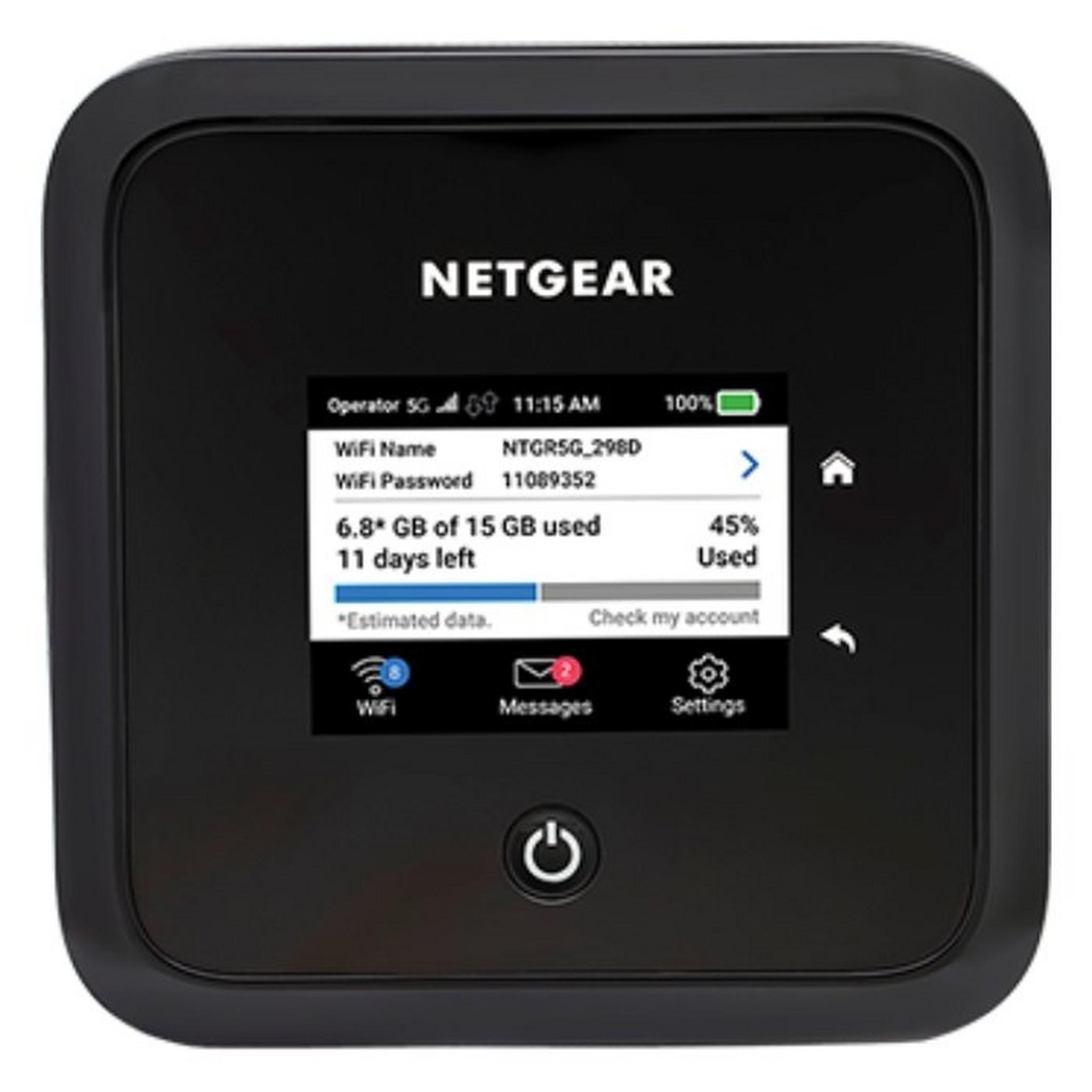 Netgear Nighthawk 5G Wifi 6 Mobile Router , MR5200 - Black