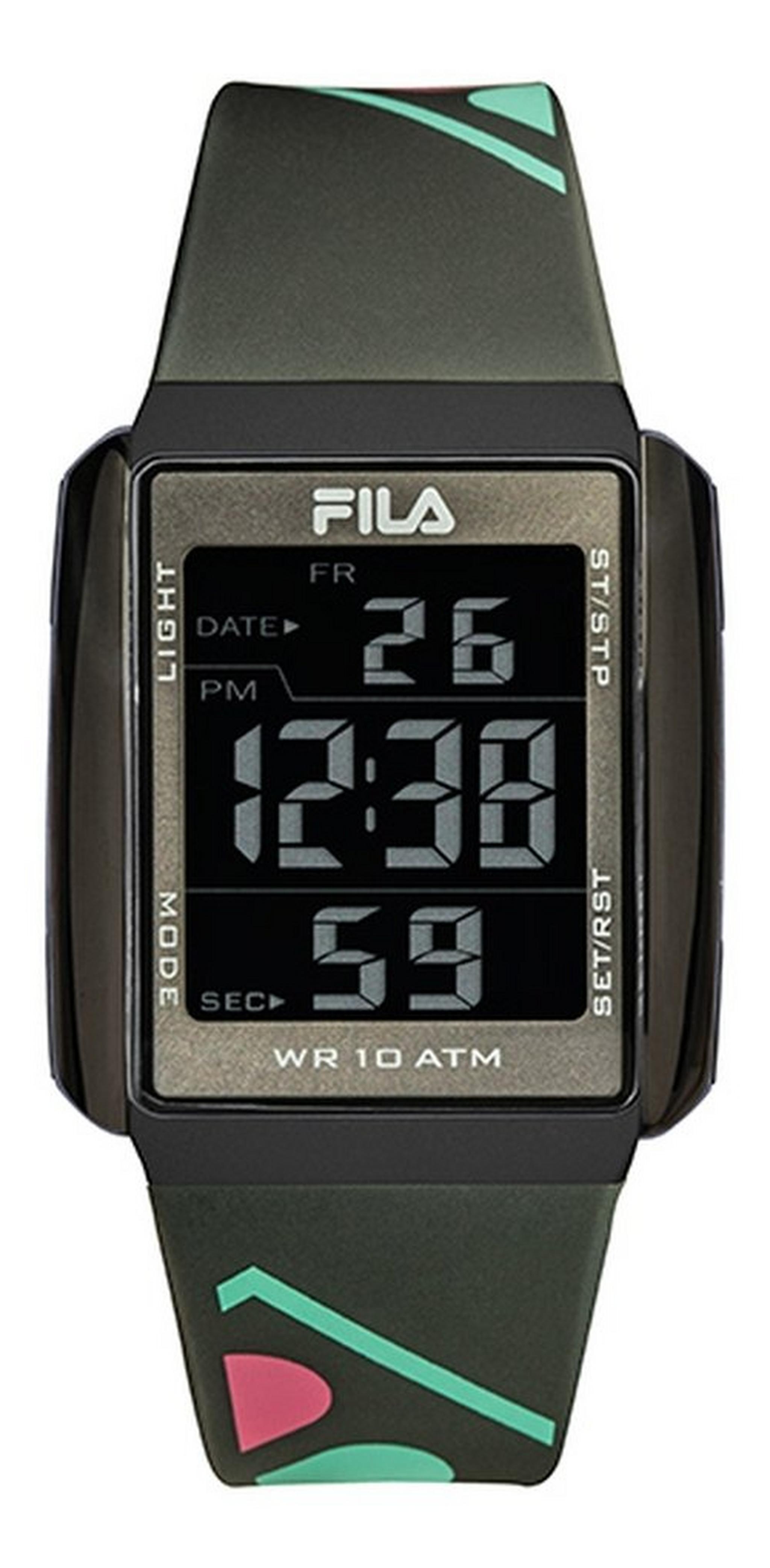 Fila 40mm Gent's Digital Chronograph Rubber Watch - (38-325-003)