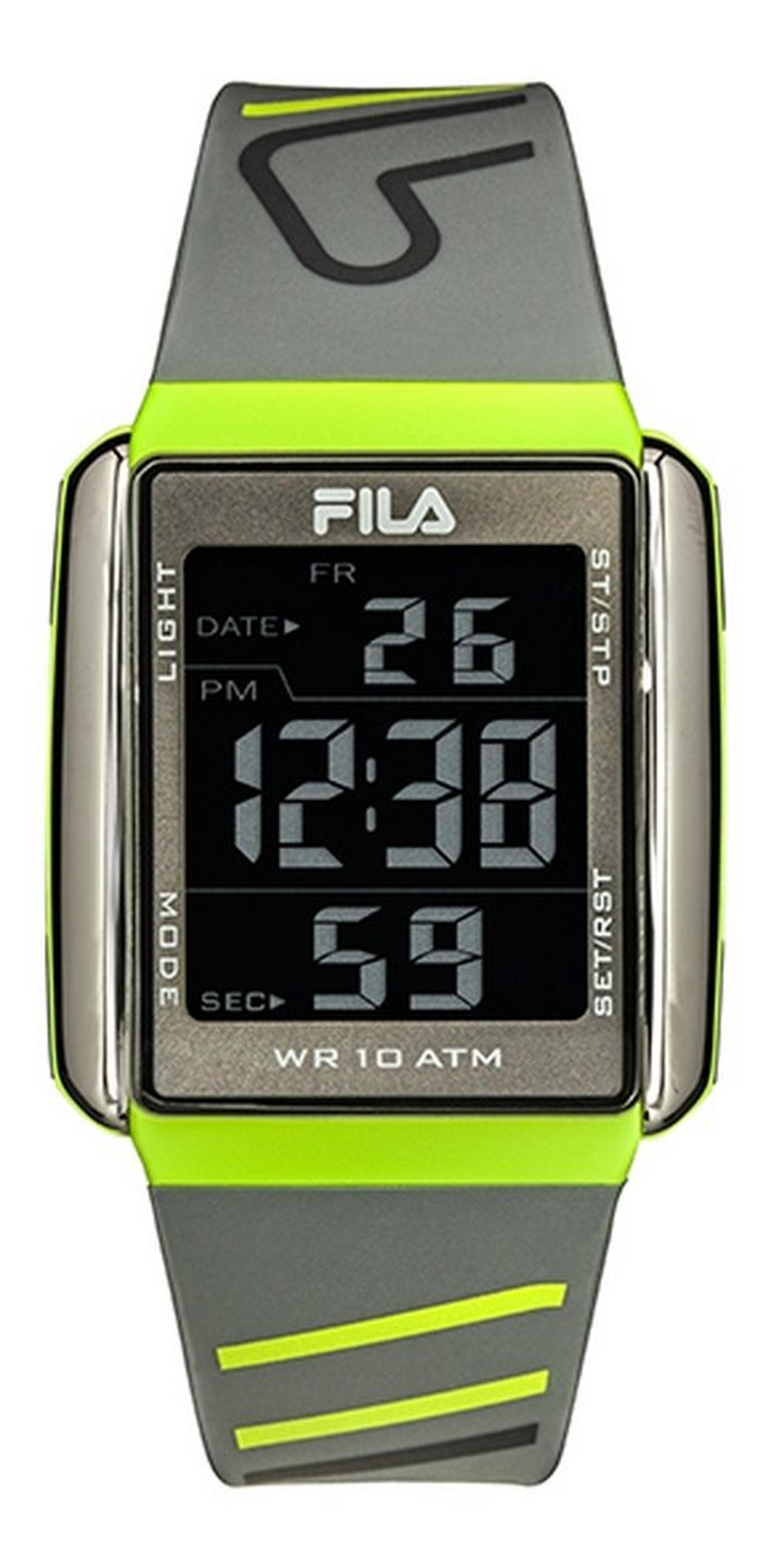 Fila 40mm Gent's Digital Chronograph Rubber Watch - (38-325-005)