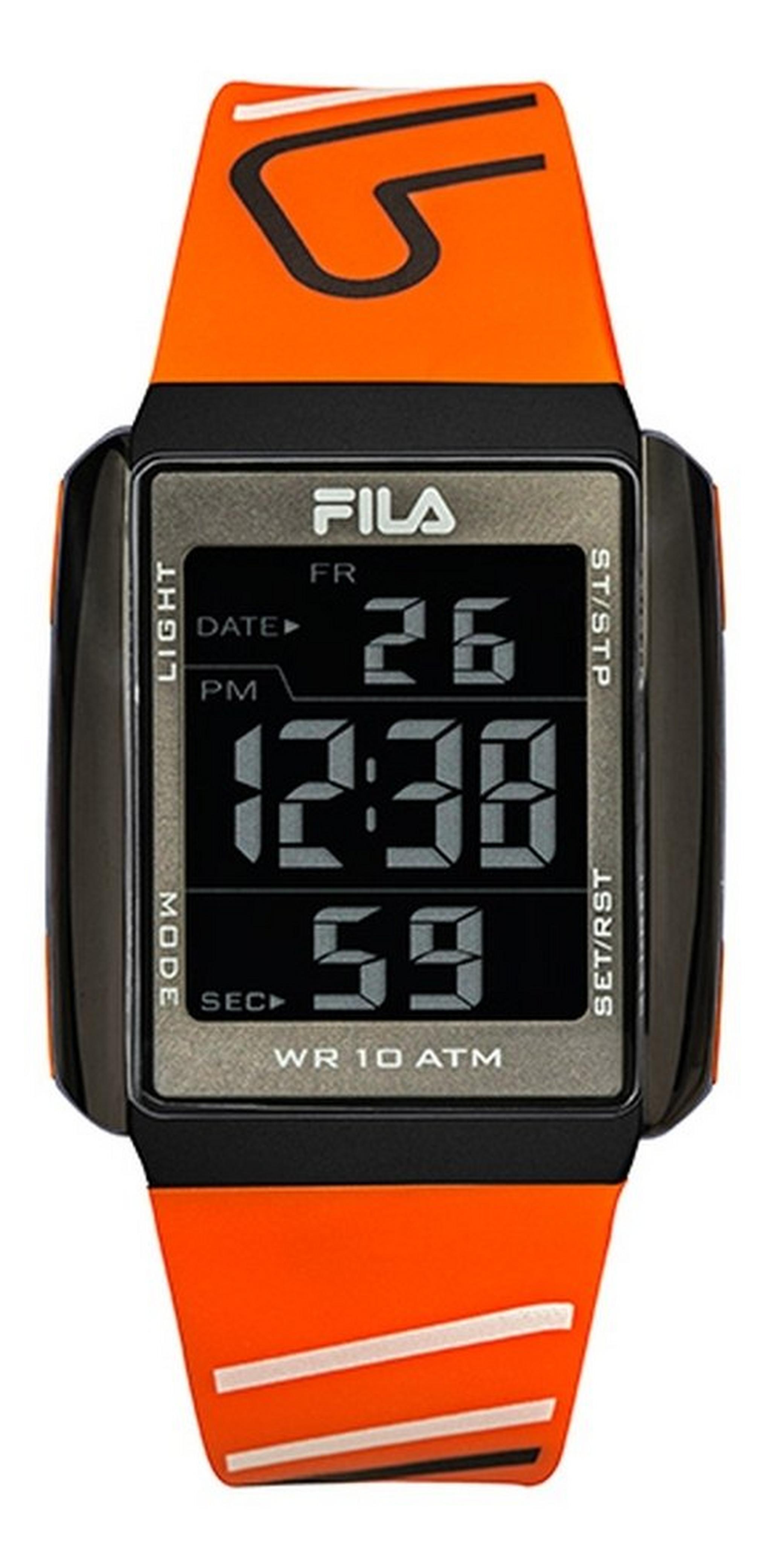 Fila 40mm Gent's Digital Chronograph Rubber Watch - (38-325-006)