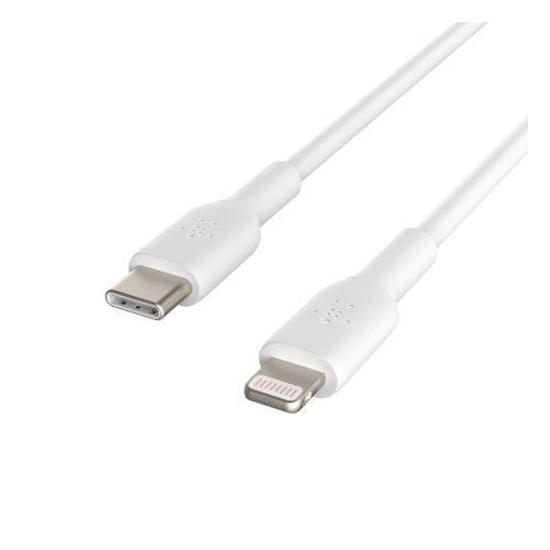 كابل بوست شارج يو اس بي -سي إلى لايتنينج 1 متر من بلكين - أبيض