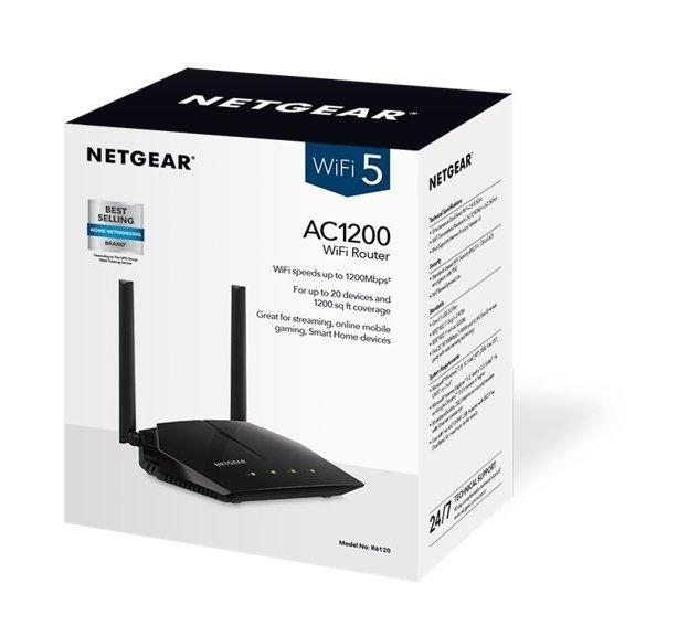 Netgear AC1200 Dual Band WiFi Router - (R6120) | Xcite Kuwait