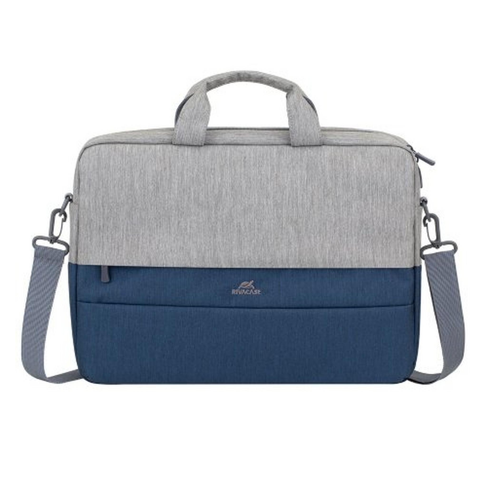 Riva Laptop bag 15.6" - Grey/Dark Blue (7532)