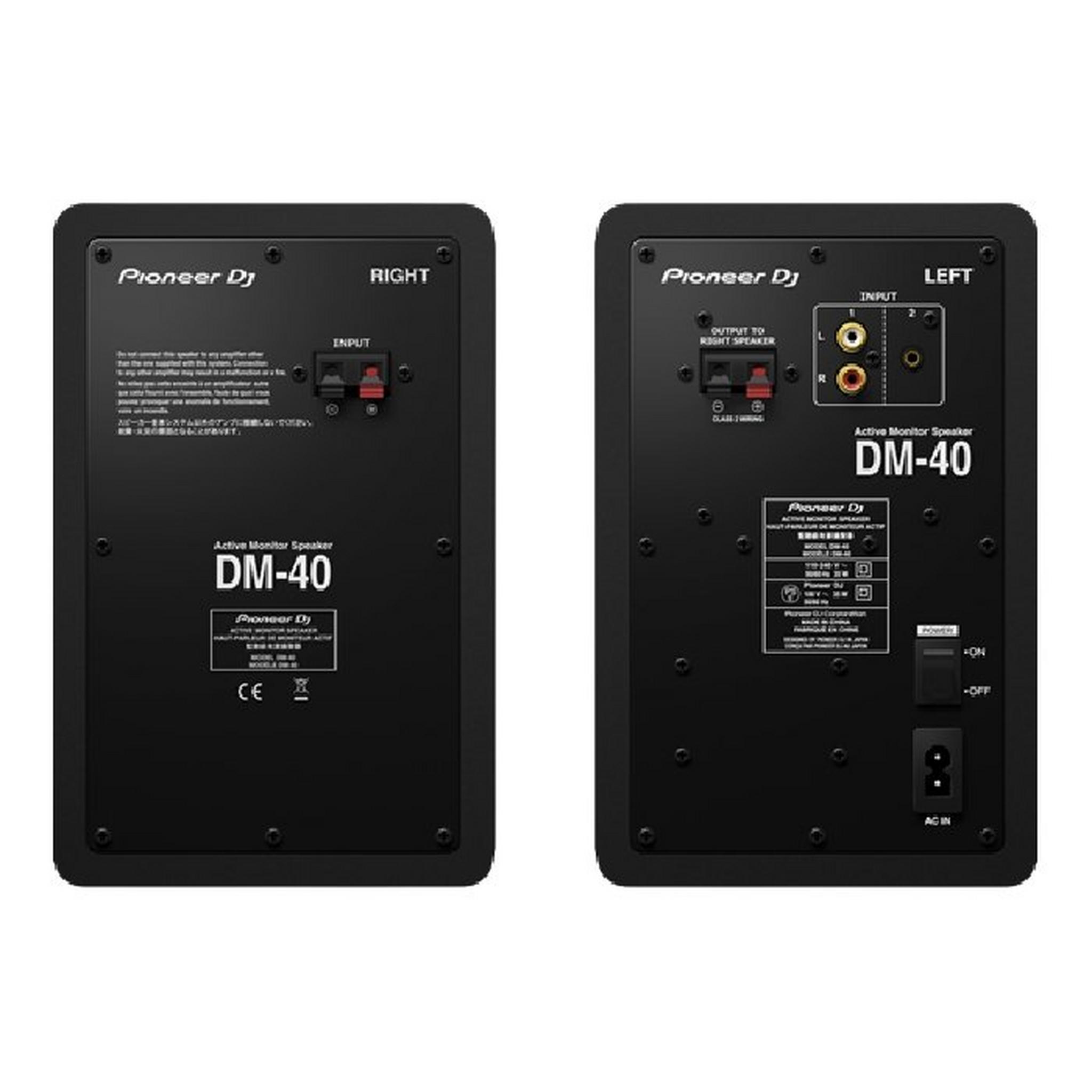 Pioneer 4"DJ Desktop Monitors (DM-40)- Black