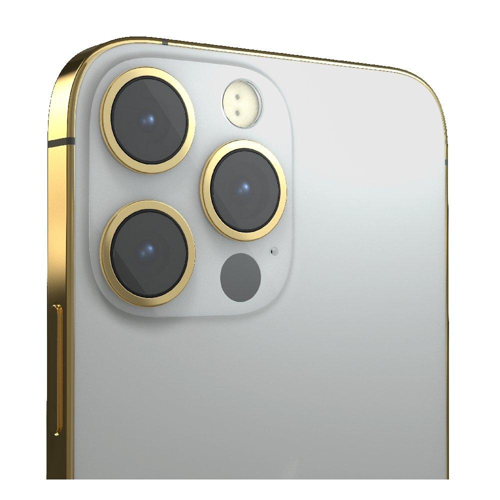 Givori iPhone 13 Pro Max 256GB Gold Plated Frame - Silver