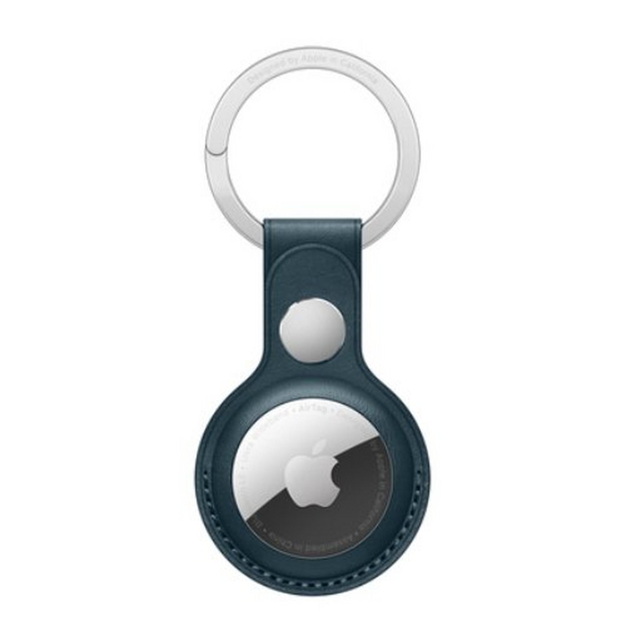 Apple AirTag Leather Key Ring - Blue