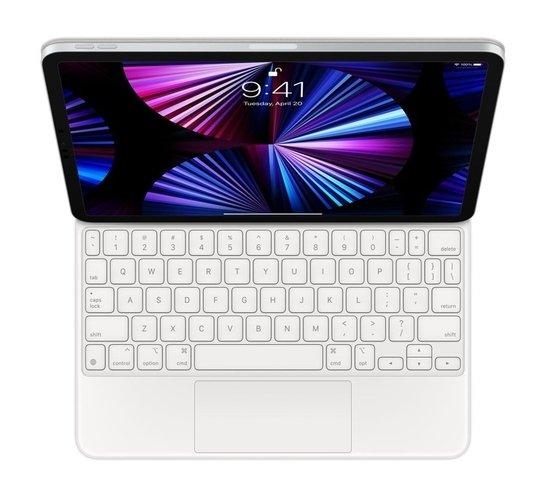 Apple Magic Keyboard for iPad Pro 11-inch 3rd gen and iPad Air 4th gen, Arabic,  MJQJ3AB/A - White