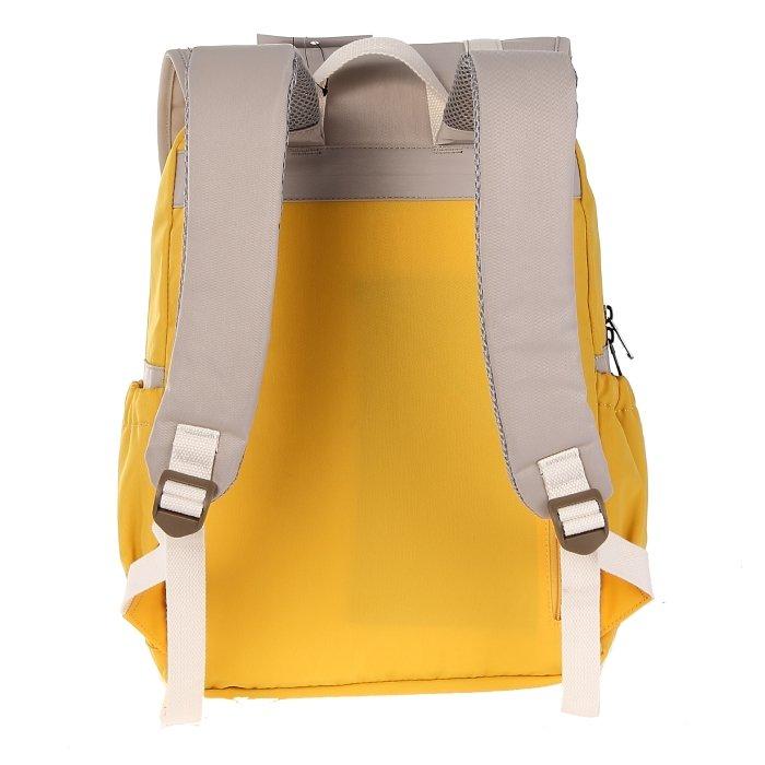 EQ 15.6" School Backpack - Yellow/White