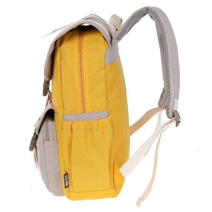 EQ 15.6" School Backpack - Yellow/White