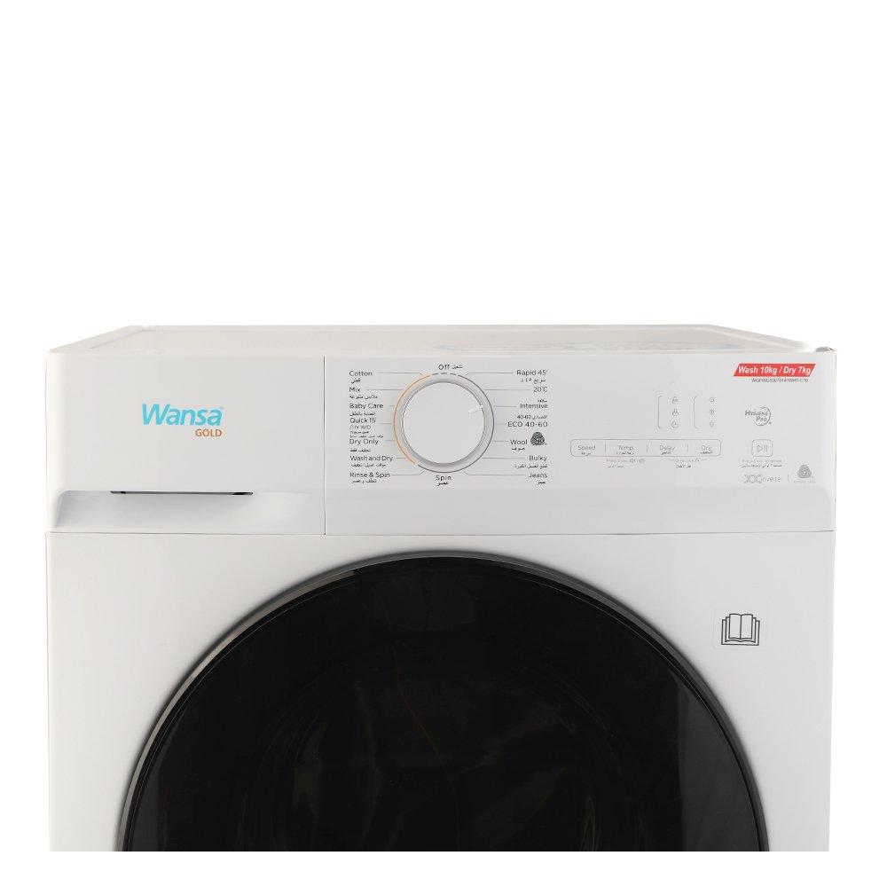 Wansa Gold Front Load Washer/Dryer 10 kg Washing Capacity and 7Kg Drying Capacity WGFWD10070141WHT-C10