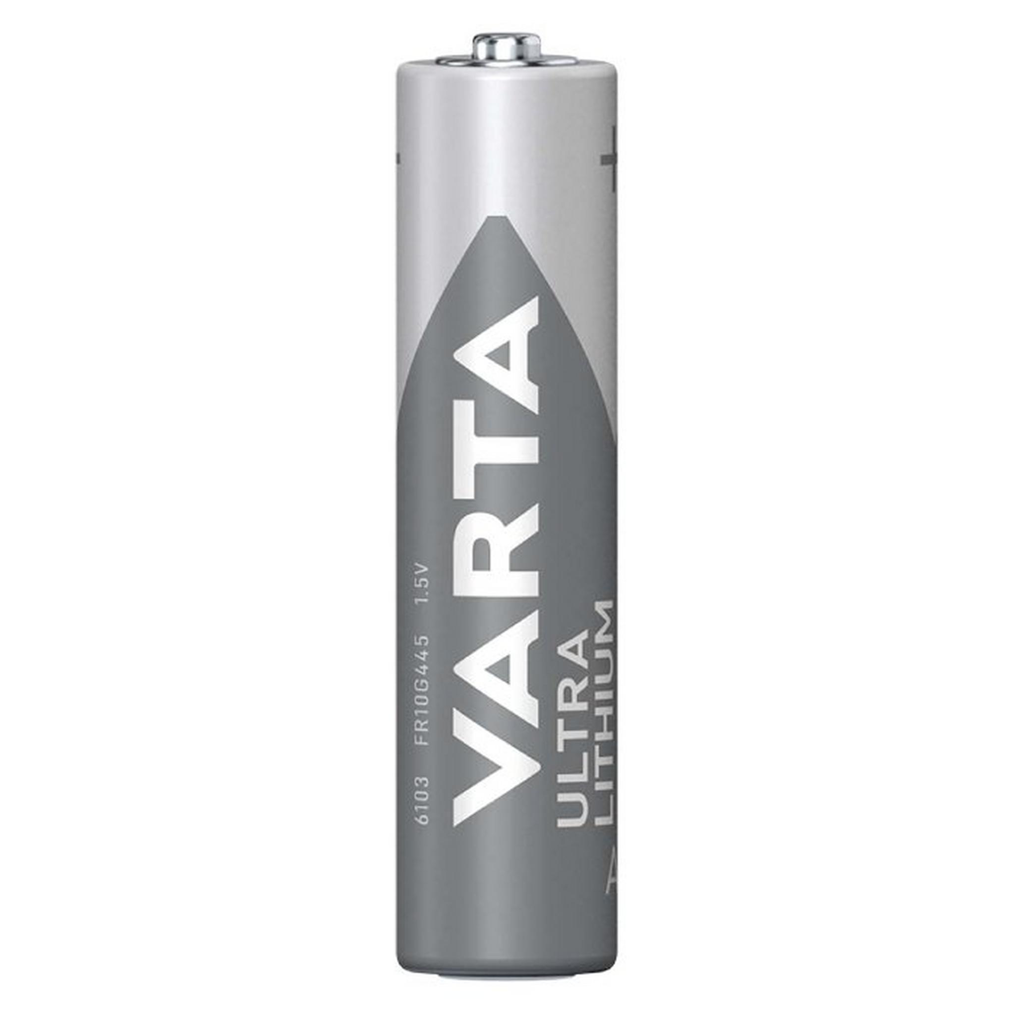 Varta Ultra Lithium AAA Blister 4 Pieces Battery