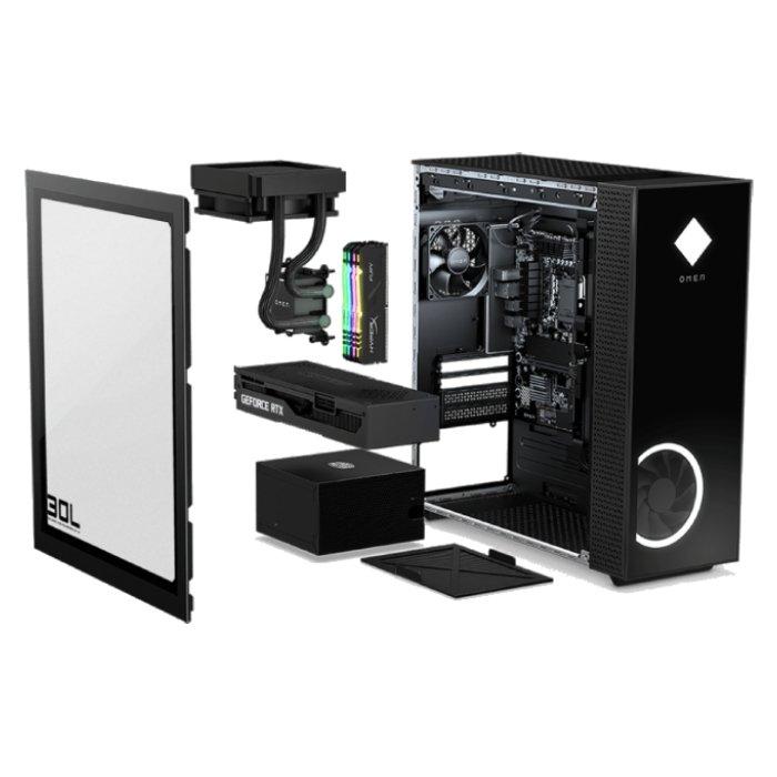 HP GT13, Intel Core i9, Nvidia Geforce RTX 3090 24GB, 64GB RAM, 2TB SSD Gaming Desktop - Black