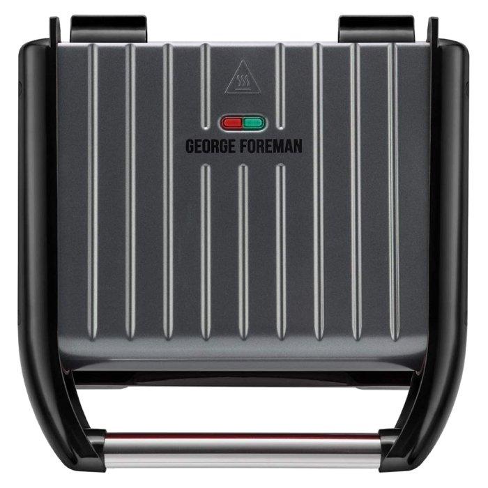 George Foreman 1650W Steel Medium Grill