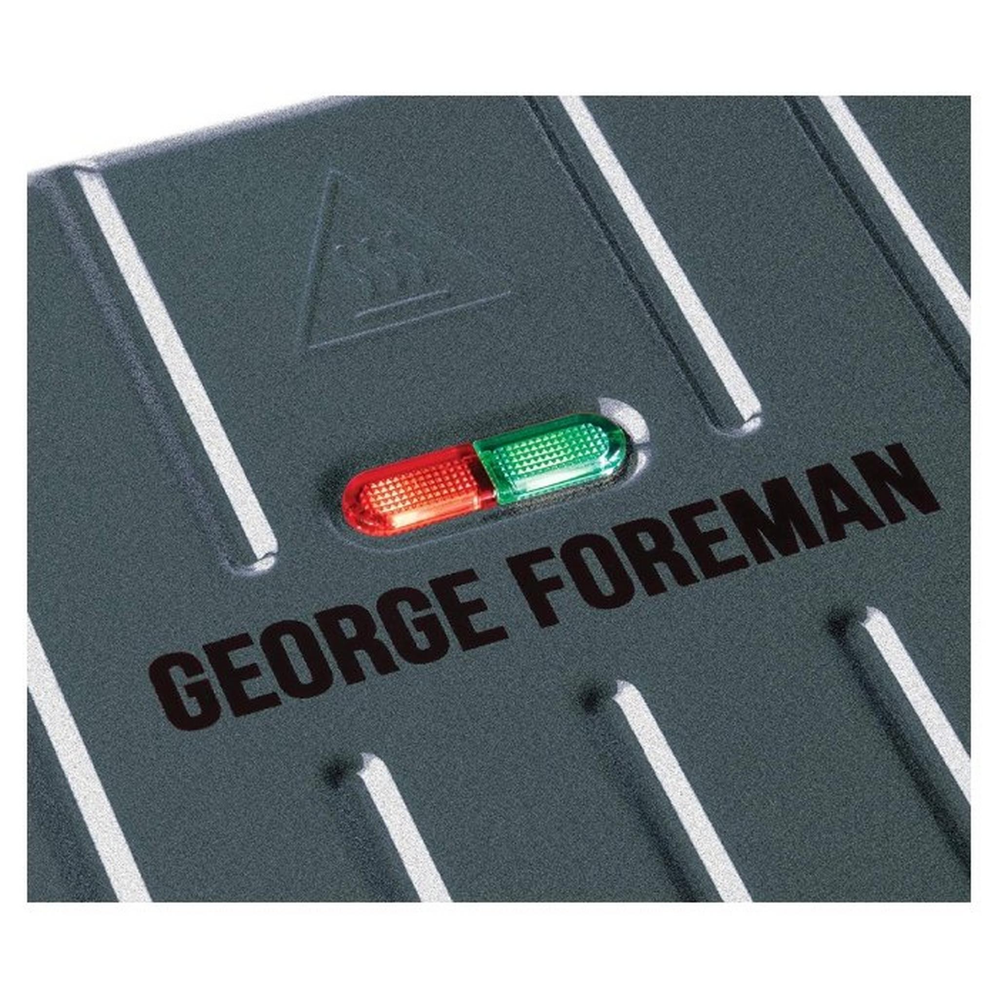 George Foreman 1650W Steel Medium Grill