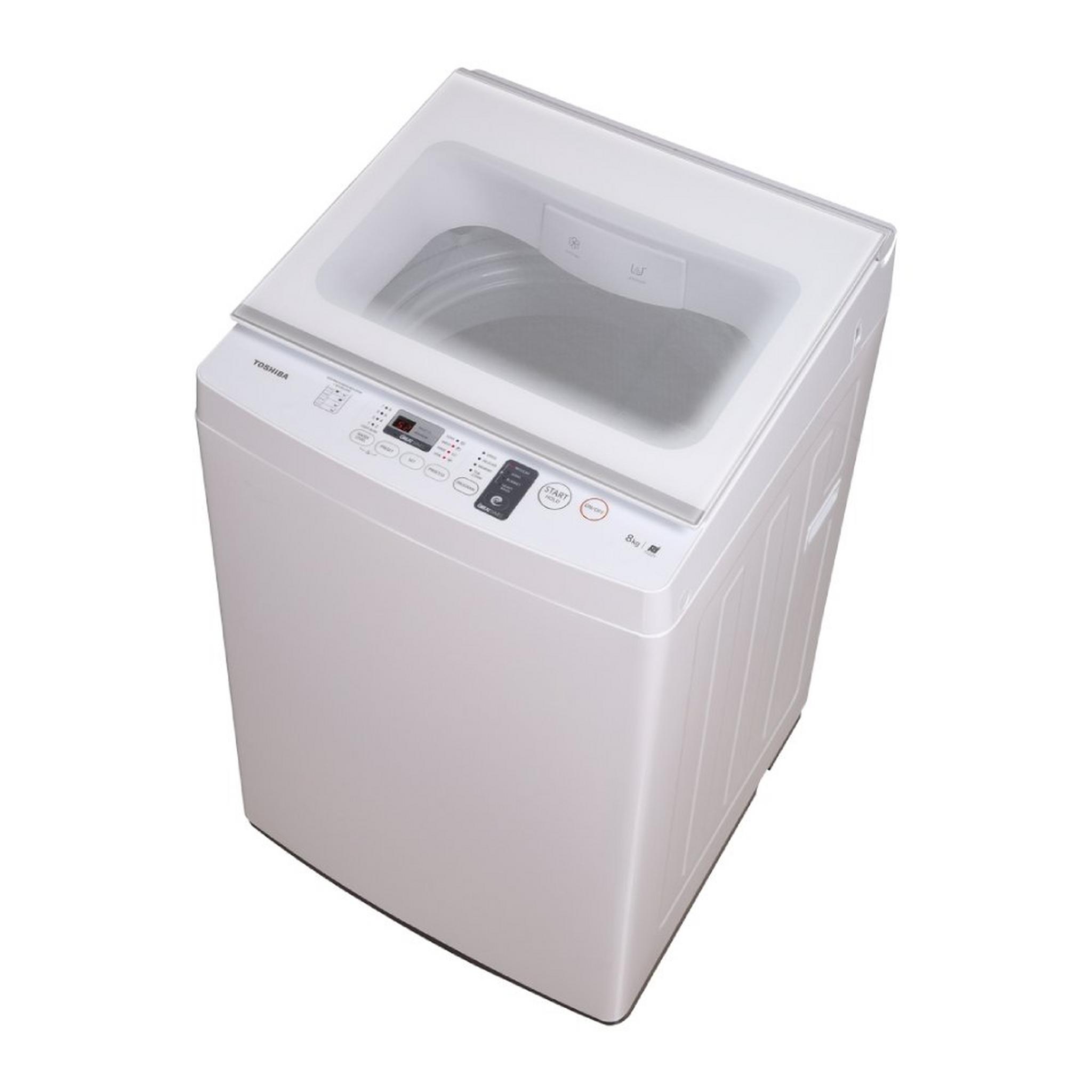 Toshiba 8kg Top Load Washing Machine (AW-J900DUPB(WW)) - White