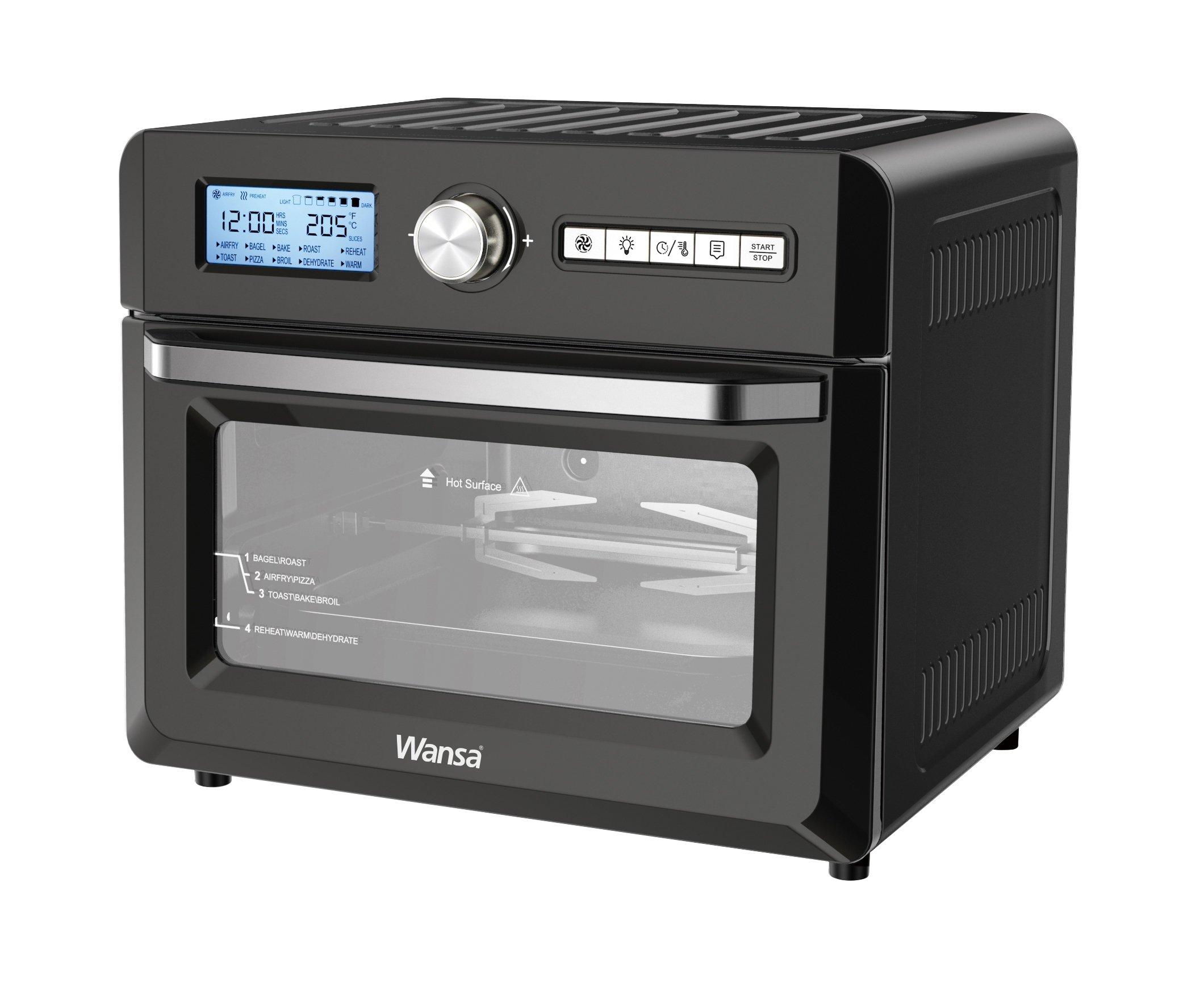 Buy Wansa airfryer oven, 18l, 1500w, to5712t-cb - black in Kuwait