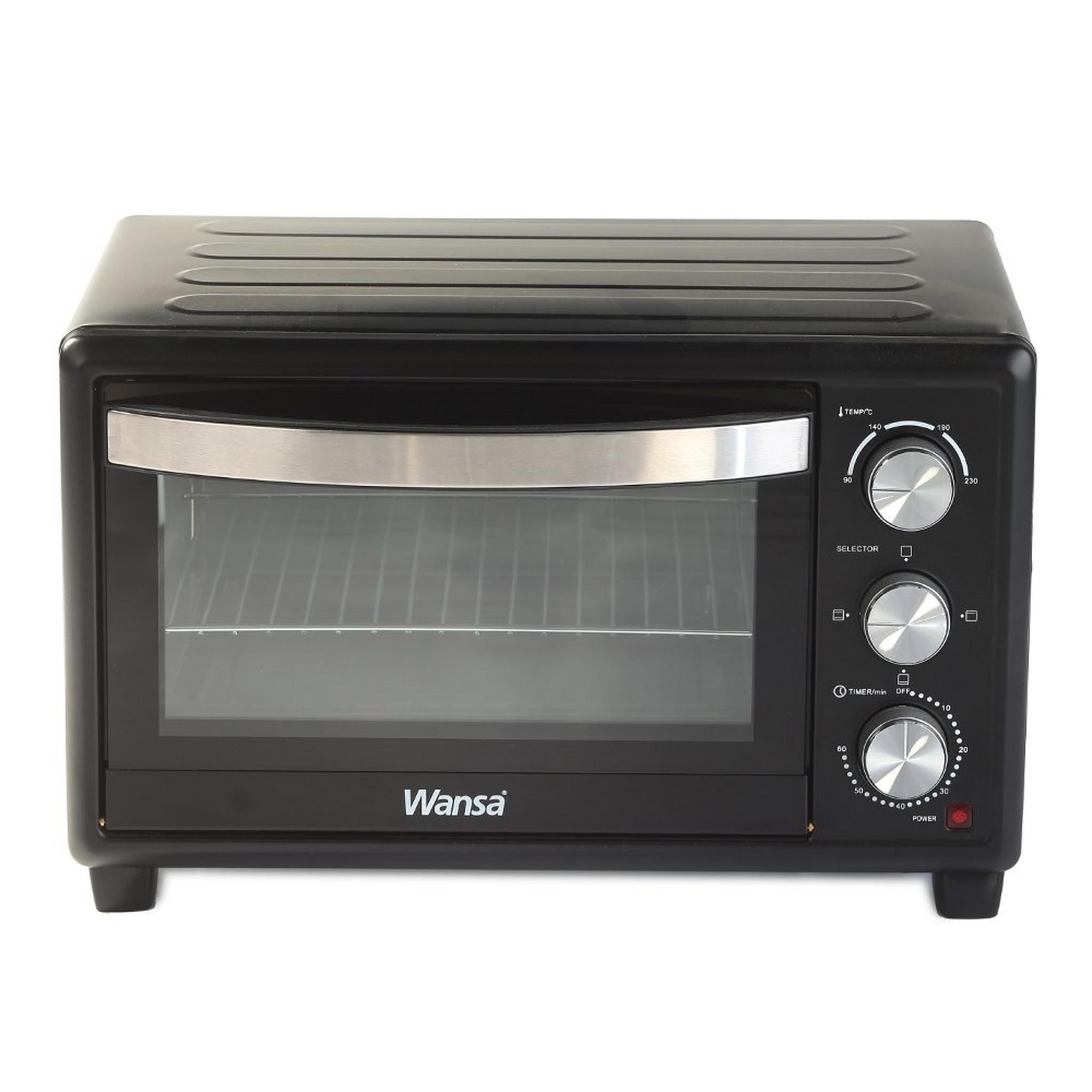 Wansa Electric Oven, 20L, 1380W, KR-106-20A - Black