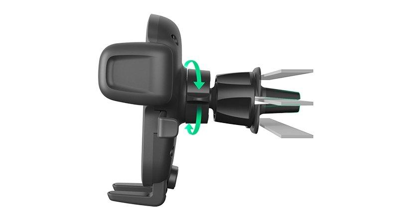 حامل الهاتف لمكيف السيارة إيزي وان تاتش 5 من اي اوتي - أسود