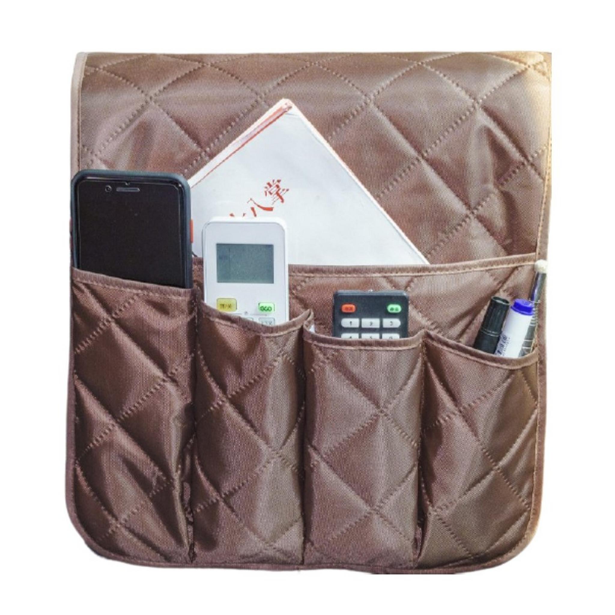 EQ Sofa Armrest Storage Bag - Brown