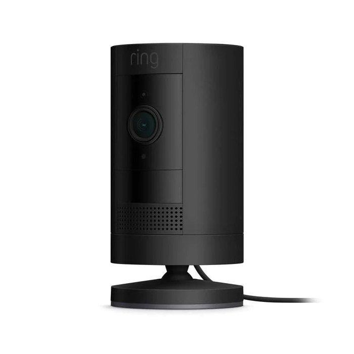 Ring Stick Up Security Camera Plug-In, Indoor/Outdoor, 8SW1S9-BME0 - Black