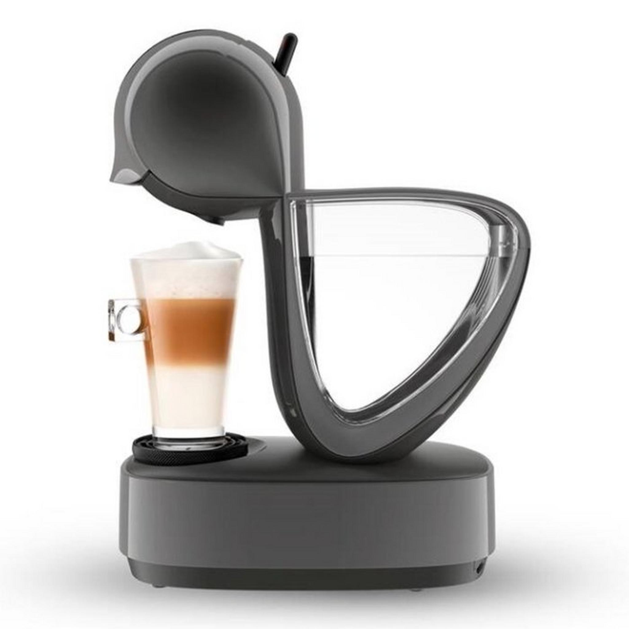 ماكينة تحضير القهوة ديلونجي دولتشي جوستو ، قدرة 1500 واط، سعة 1.2 لتر، EDG268.GY - فضي