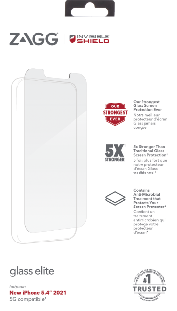 Invisible Shield Case Friendly Apple iPhone 13 Mini Screen Protector By ZAGG