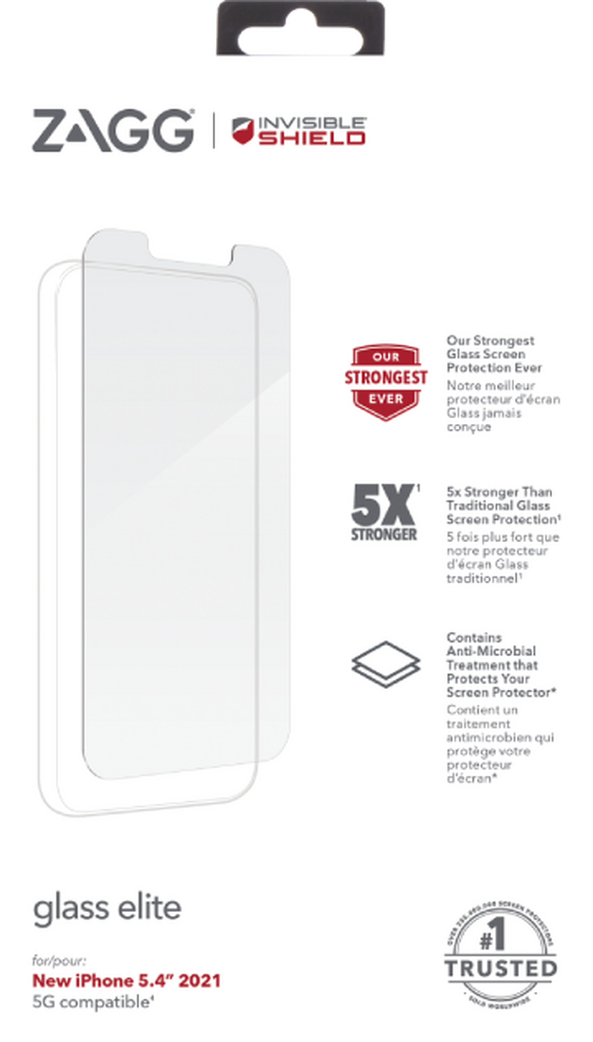 Invisible Shield Case Friendly Apple iPhone 13 Mini Screen Protector By ZAGG