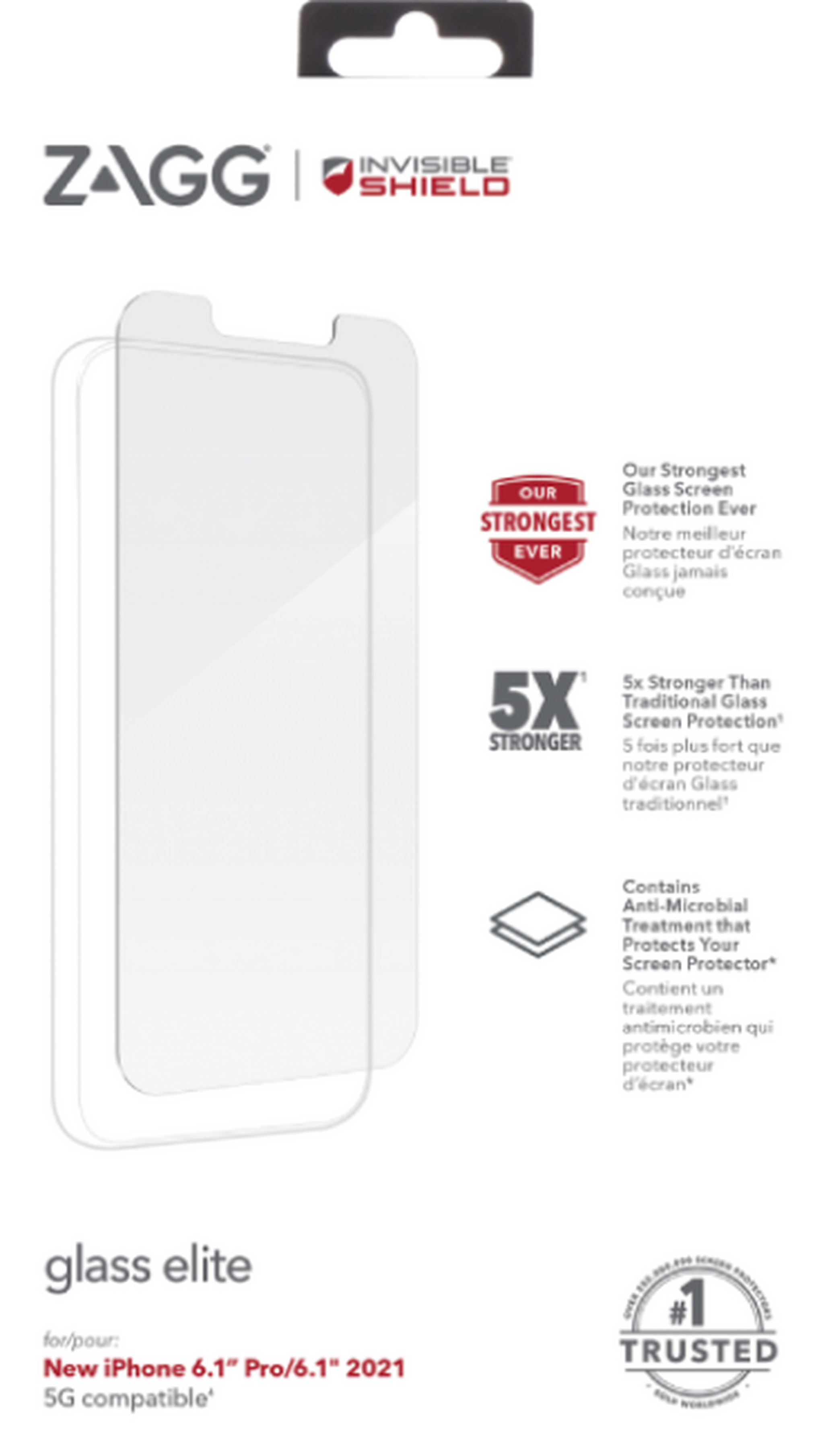 Invisible Shield Case Friendly Apple iPhone 13 Pro Screen Protector By ZAGG
