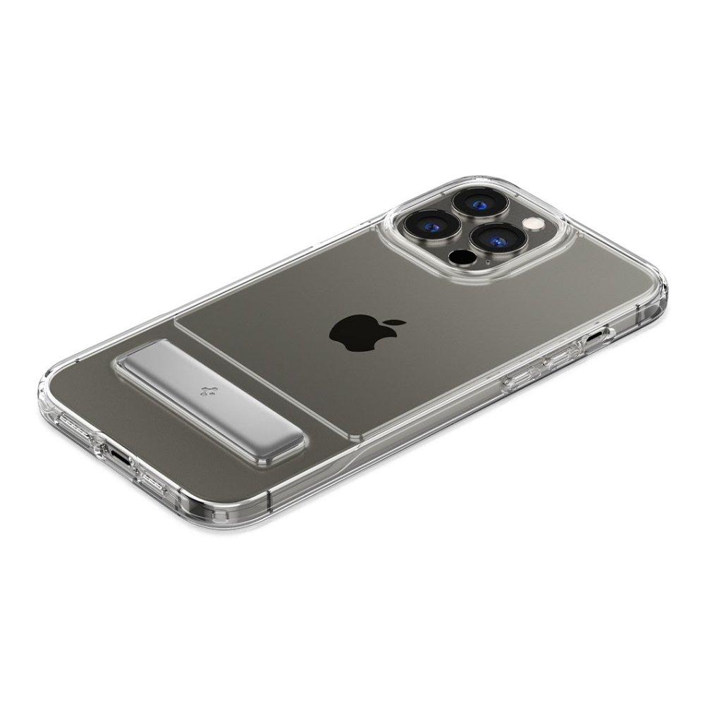 غطاء حماية سليم ارمور مع حامل لهاتف ابل ايفون 13 برو من سبيجن - شفاف