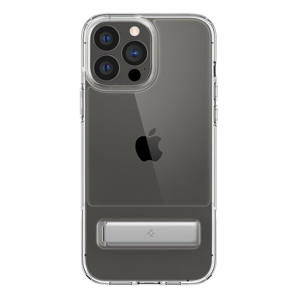 غطاء حماية سليم ارمور مع حامل لهاتف ابل ايفون 13 برو من سبيجن - شفاف