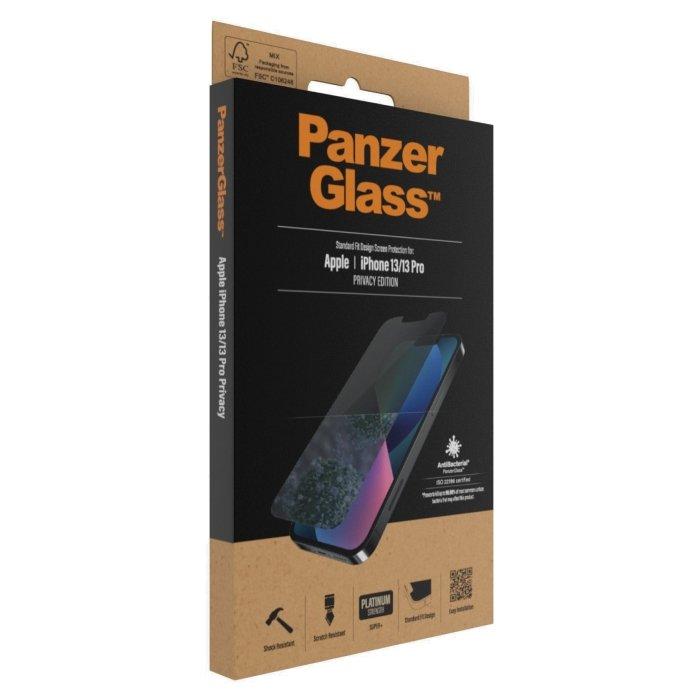 واقي الشاشة الزجاجي ستاندار لهاتف ايفون 13 برو من بانزر - برايفسي