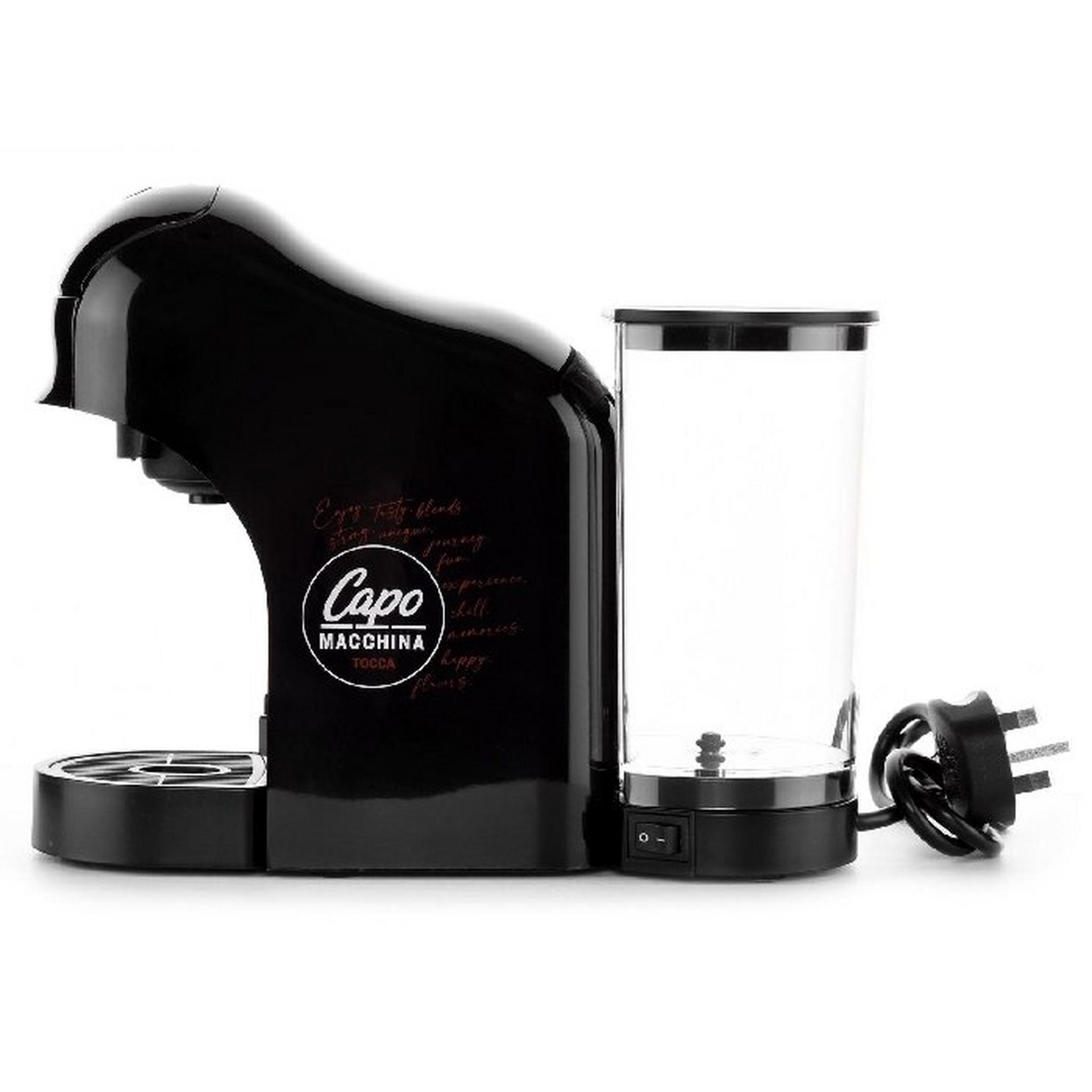 IL Capo Tocca Coffee Machine, Dolce Gusto Capsules Compatible, 1450W, 1L, Black (CM201B)