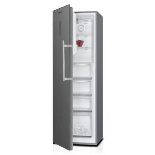 Buy Wansa upright freezer, 11cft, 307 liters, wuod4-307-nfsc82 - silver in Kuwait