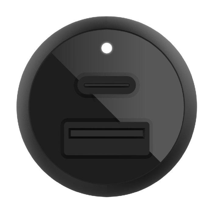 شاحن سيارة ثنائي المنفذ بقوة 37 واط من بلكين - اسود