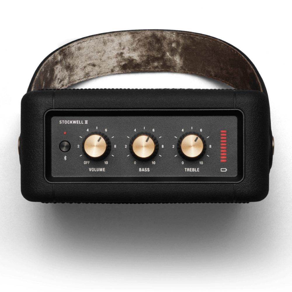 Marshall Stockwell II Bluetooth Speaker - Black/Brass
