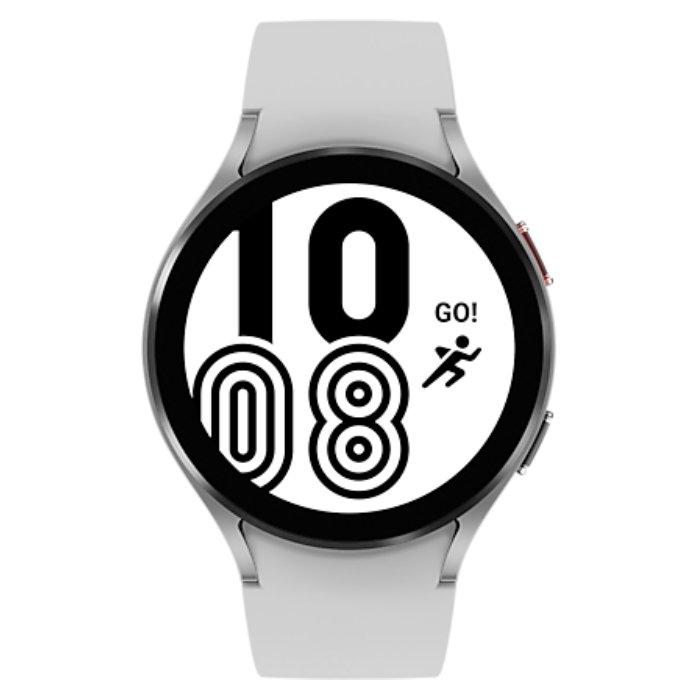 ساعة سامسونج جالاكسي 4 بحجم 44 مم  - فضي