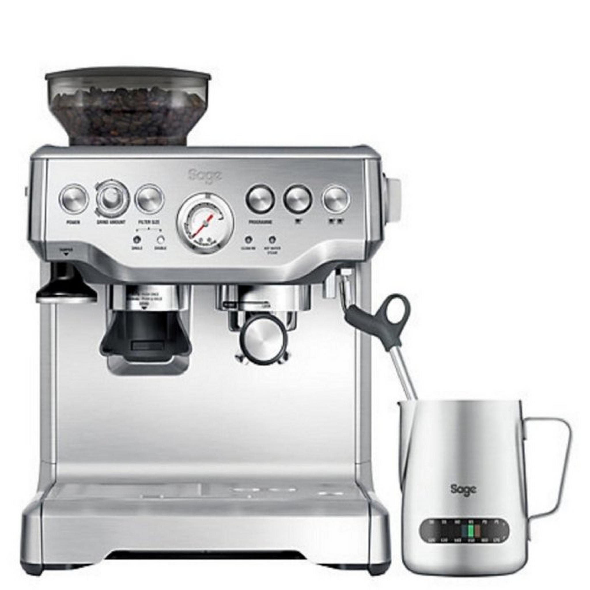 ماكينة صنع القهوة باريستا اكسبرس من سيج، قوة 1850 واط، بسعة 2 لتر، SES875BSS - ستانلس ستيل