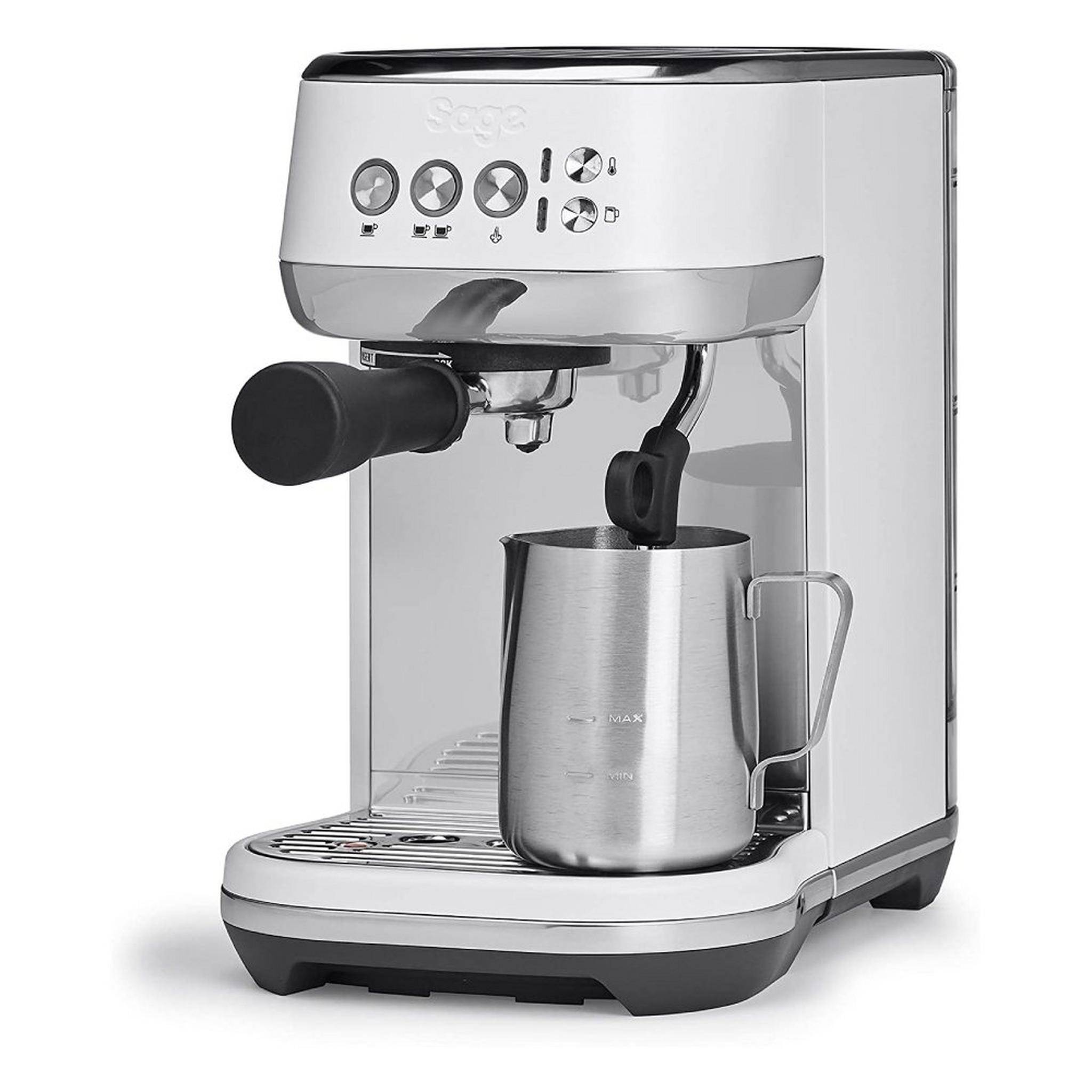 ماكينة تحضير القهوة بامبينو بلاس من سيج، بقدرة 1600 واط، سعة 1.9 لتر، SES500SST - فضي